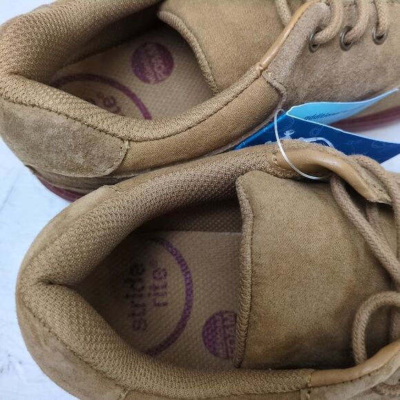 NEW Stride Rite Sz 4W Big Kid Murphy Brown Suede Leather Loafer Memory Foam Lite - Picture 3 of 10